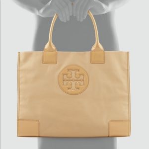 Ella Coated Canvas Tote Bag Camel